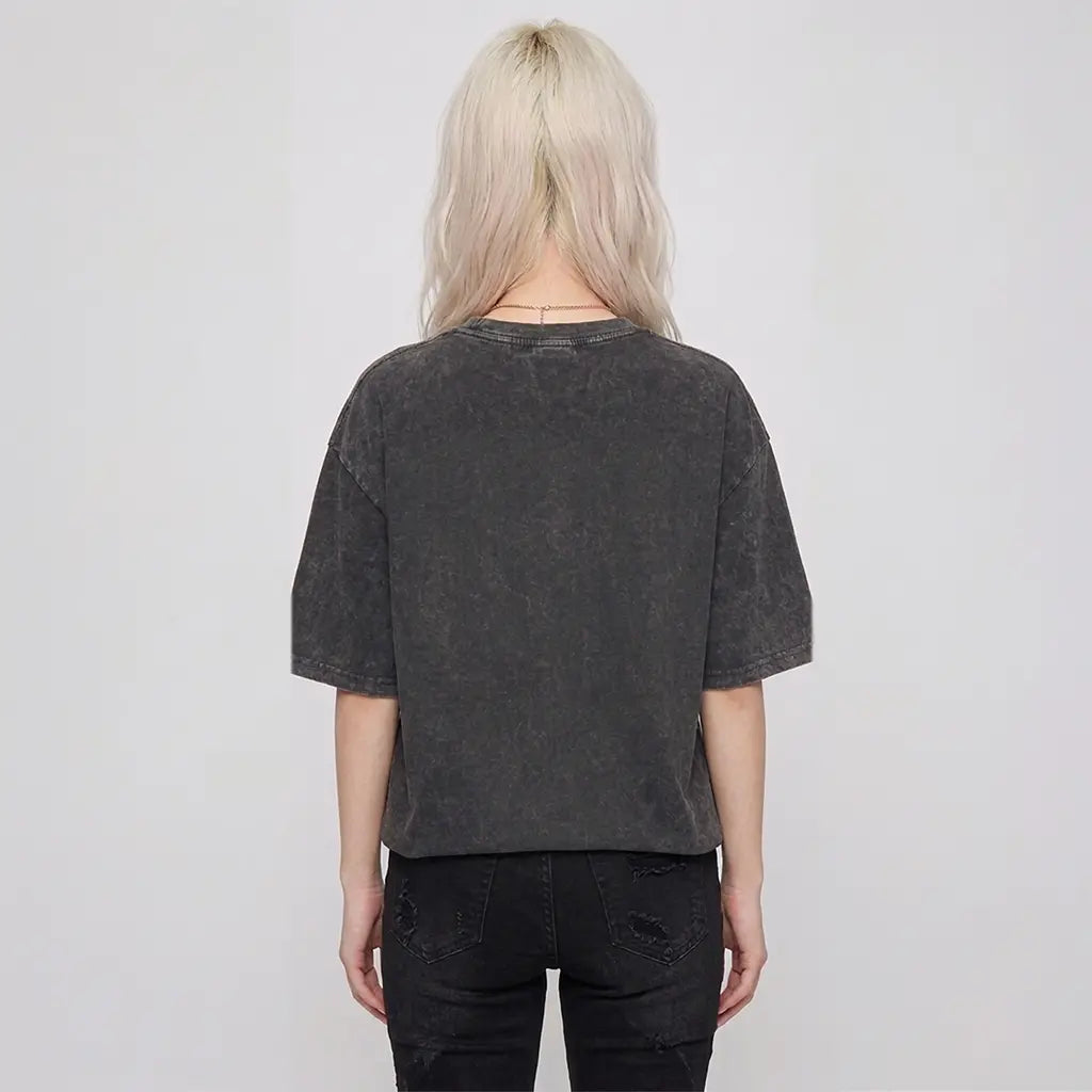 Camiseta oversize acidwash Into the sun