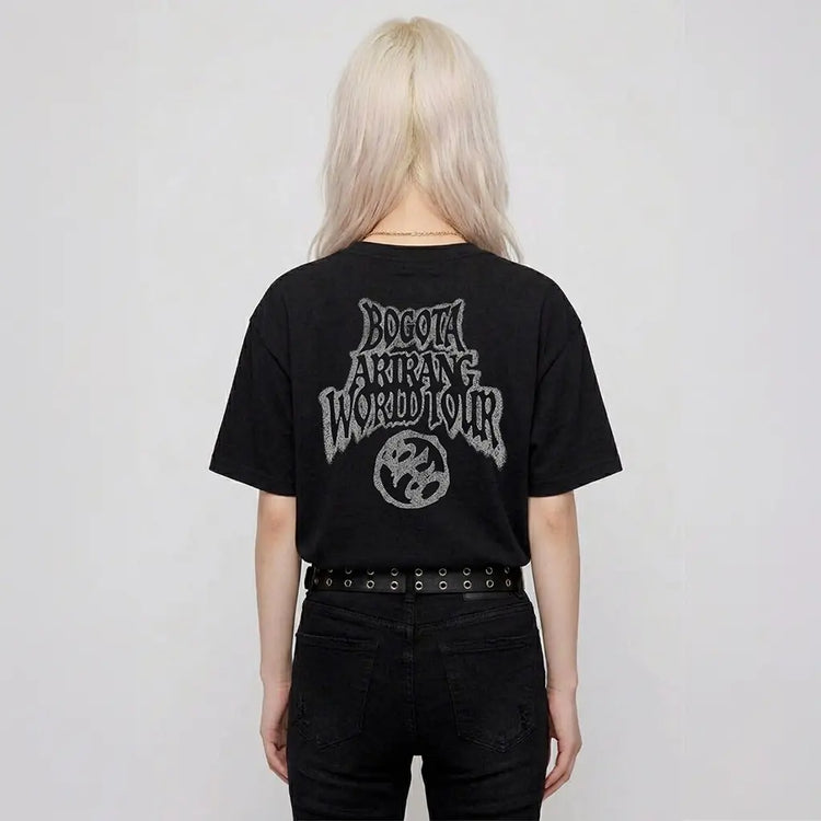 Camiseta regular size arirang negra